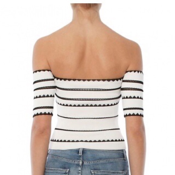 NWT- Ronny Kobo Adara Embroidered Stitch Top - Picture 2 of 3